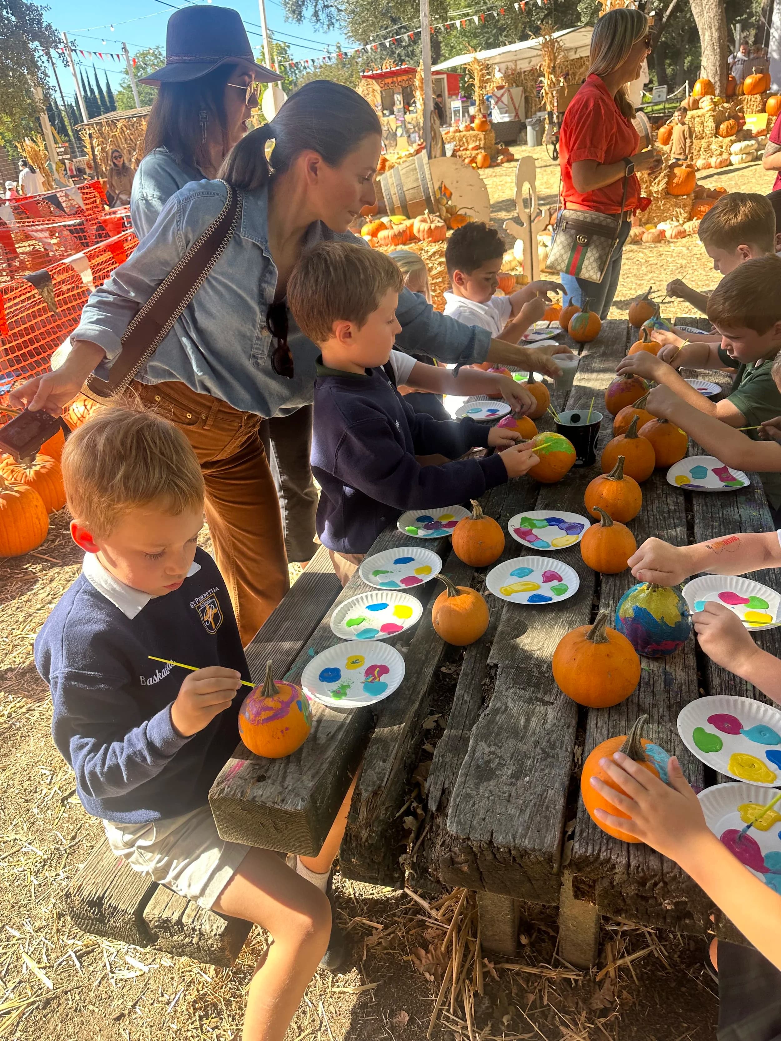 Hands-on classroom activity at St. Perpetua